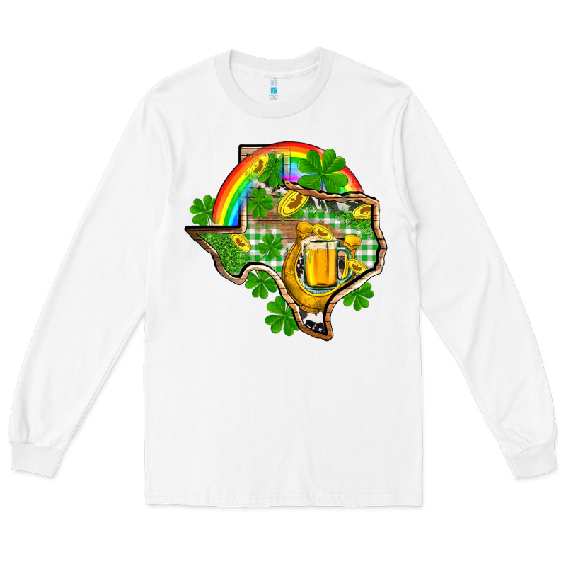 Texas St. Patrick's Day Long Sleeve Tee by OliviaCreatesArt | Teevron