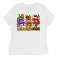 Hallothanksmas Trucks Ladies Tee | Teevron