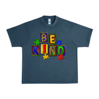 Midnight Navy Be kind Urban Heavy Tee - CowGirlArtShop