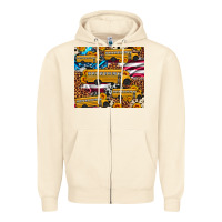 Sandshell school bus American flag sunflower cowhide leopard Zipper Hoodie - Artiststas