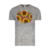 Cloud Rock sunflower leopard serape patch Vintage Tee - Jasminsmagicworld