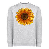 Heather Grey Soraya Sunflower Heavyweight Sweatshirt - LillyAllenDesigns