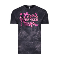 Cloud Black Crush Cancer with high heels Cancer Awareness Vintage Tee - HowdyJamesFarm