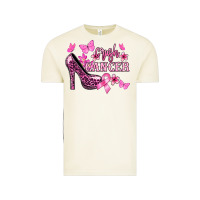Vintage Arctic Crush Cancer with high heels Cancer Awareness Vintage Tee - HowdyJamesFarm