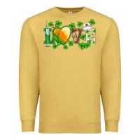 Antique Gold st.patrick's nurse love heart stethoscope Premium Sweatshirt - BarkalooDesign