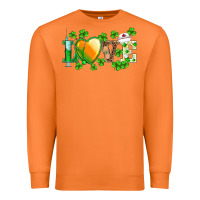 St.patrick's Nurse Love Heart Stethoscope Premium Sweatshirt | Teevron