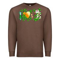 Chestnut st.patrick's nurse love heart stethoscope Premium Sweatshirt - BarkalooDesign