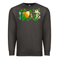 Smoke st.patrick's nurse love heart stethoscope Premium Sweatshirt - BarkalooDesign