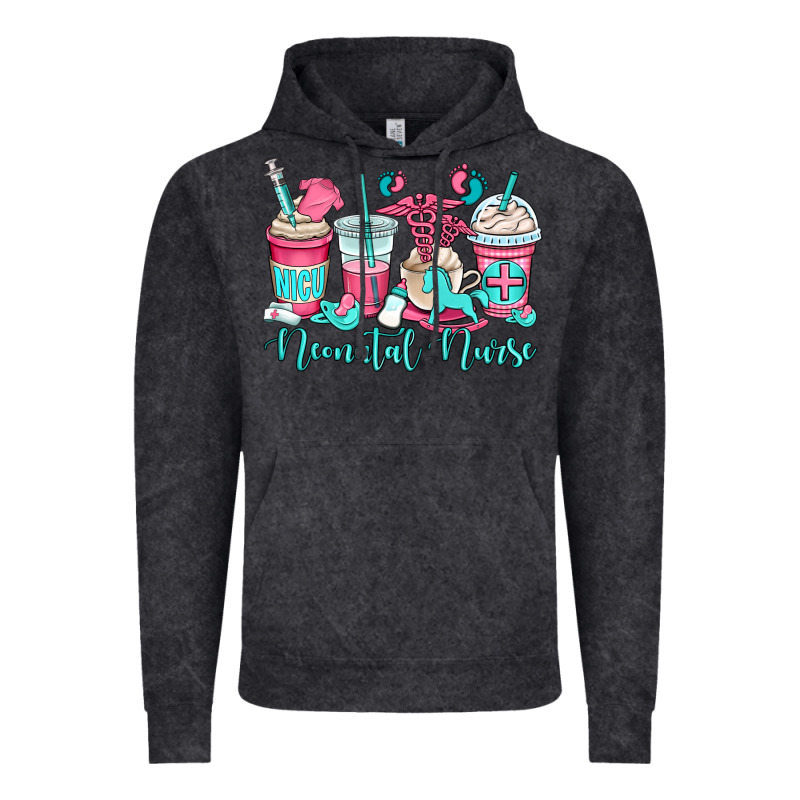 Nicu Neonatal Nurse Coffee Cups Vintage Hoodie by OliviaCreatesArt | Teevron