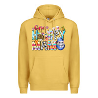 Antique Gold One Happy Mama Easter Bunny Premium Hoodie - CowhideDigitalArt