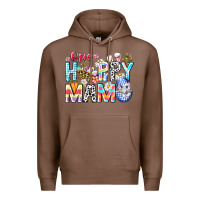 Chestnut One Happy Mama Easter Bunny Premium Hoodie - CowhideDigitalArt