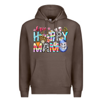 Coffee One Happy Mama Easter Bunny Premium Hoodie - CowhideDigitalArt