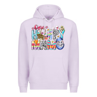 Lilac One Happy Mama Easter Bunny Premium Hoodie - CowhideDigitalArt