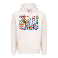 Pale Pink One Happy Mama Easter Bunny Premium Hoodie - CowhideDigitalArt