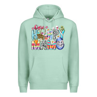 Seafoam One Happy Mama Easter Bunny Premium Hoodie - CowhideDigitalArt