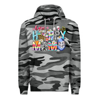 Slate Camo One Happy Mama Easter Bunny Premium Hoodie - CowhideDigitalArt