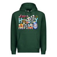 Sports Green One Happy Mama Easter Bunny Premium Hoodie - CowhideDigitalArt