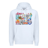 White One Happy Mama Easter Bunny Premium Hoodie - CowhideDigitalArt