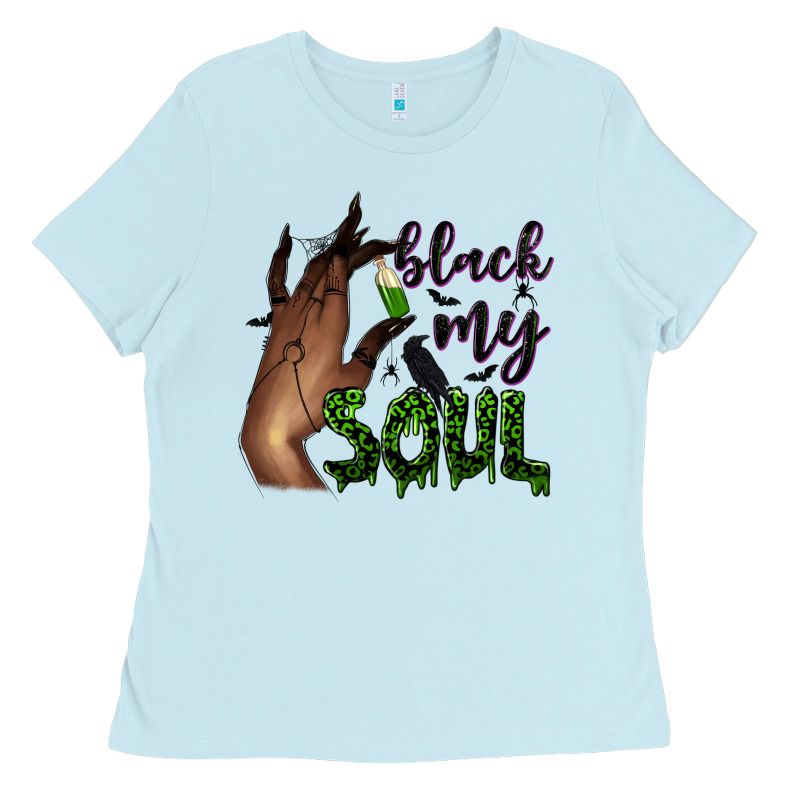 Black My Soul Ladies Tee by NancyCooperArtShop | Teevron