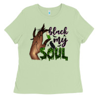 Matcha Black my soul Ladies Tee - NancyCooperArtShop