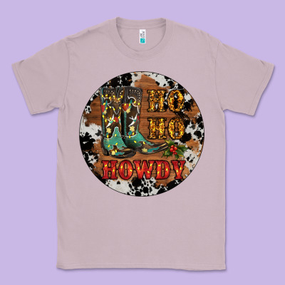 Christmas Cowboy Boots Classic Tee Designed By Ranaportraitstore