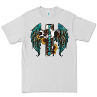 Dove Grey western wings cross blessed Premium Tee - RanaPortraitStore