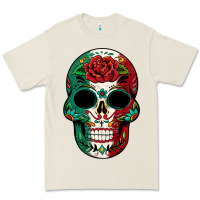 Bone Mexican Skull Premium Tee - texasbilliewilder