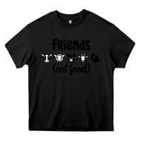 Black Friends not Food Heavy Core Tee - Bettercallsaul