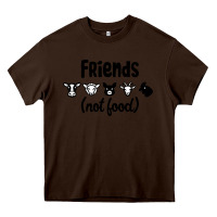 Chocolate Brown Friends not Food Heavy Core Tee - Bettercallsaul