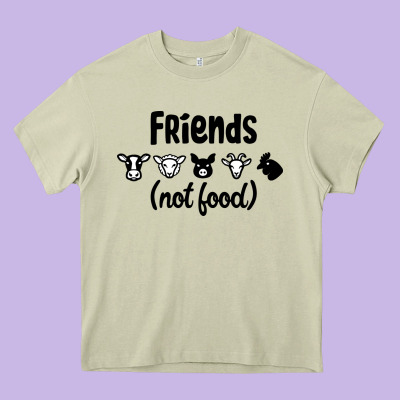 Friends Not Food Heavy Core Tee Designed By Bettercallsaul