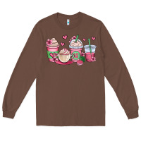 Chestnut valentines day coffee cups Long Sleeve Tee - OliviaCreatesArt