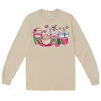 Mushroom valentines day coffee cups Long Sleeve Tee - OliviaCreatesArt