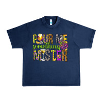 Navy Pour me something mister Marri Gras Urban Heavy Tee - HowdyJamesFarm