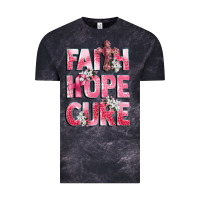 Cloud Black faith hope cure breast cancer Vintage Tee - CowGirlArtShop