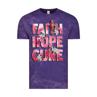 Cloud Purple faith hope cure breast cancer Vintage Tee - CowGirlArtShop