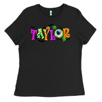 Black Personalized Halloween Ladies Tee - NancyCooperArtShop