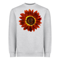 Heather Grey Rouge Royale Sunflower Heavyweight Sweatshirt - LillyAllenDesigns