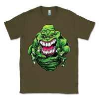 Army Green halloween green slimer ghost Classic Tee - longCreatives