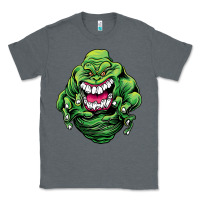 Charcoal Heather halloween green slimer ghost Classic Tee - longCreatives