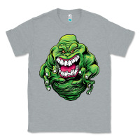 Heather Grey halloween green slimer ghost Classic Tee - longCreatives