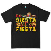 Black No Siesta Let's Fiesta Premium Tee - texasbilliewilder