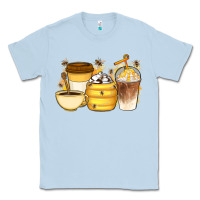 Dusty Blue Bee Honey Coffee Cups Classic Tee - Artiststas