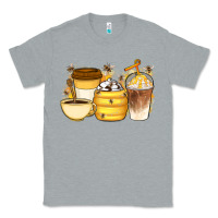Heather Grey Bee Honey Coffee Cups Classic Tee - Artiststas