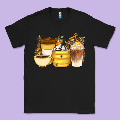 Bee Honey Coffee Cups Classic Tee Designed By Artiststas