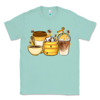 Seafoam Bee Honey Coffee Cups Classic Tee - Artiststas