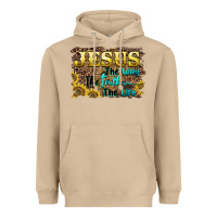 Mushroom jesus the way the truth the life Heavyweight Hoodie - BarkalooDesign