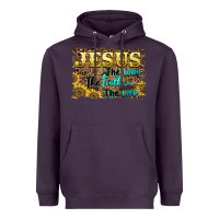 Plum jesus the way the truth the life Heavyweight Hoodie - BarkalooDesign