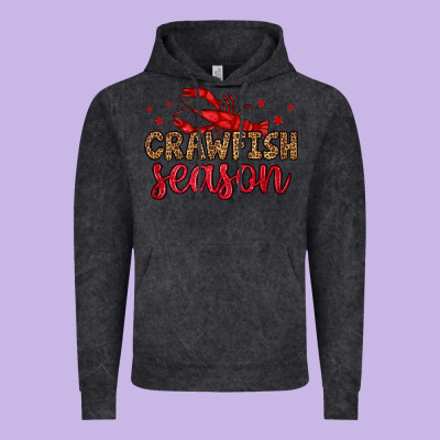 Crawfish Season Vintage Hoodie Designed By Oliviacreatesart