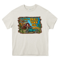 Cream just a small town girl Heavy Core Tee - RanaPortraitStore
