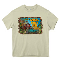 Mossy just a small town girl Heavy Core Tee - RanaPortraitStore